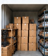 Business stock in storage